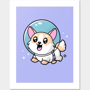 Space Corgi Posters and Art